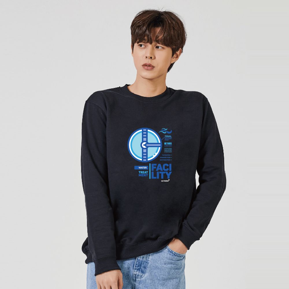 키밍 WATER FACILITY 맨투맨 후드티