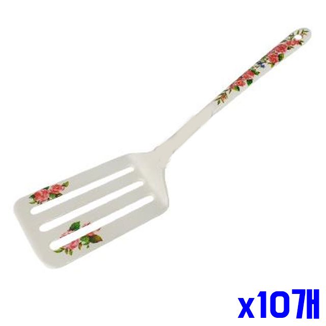 구멍뒤집개 전사 분홍장미 사각 x10개 주방도구