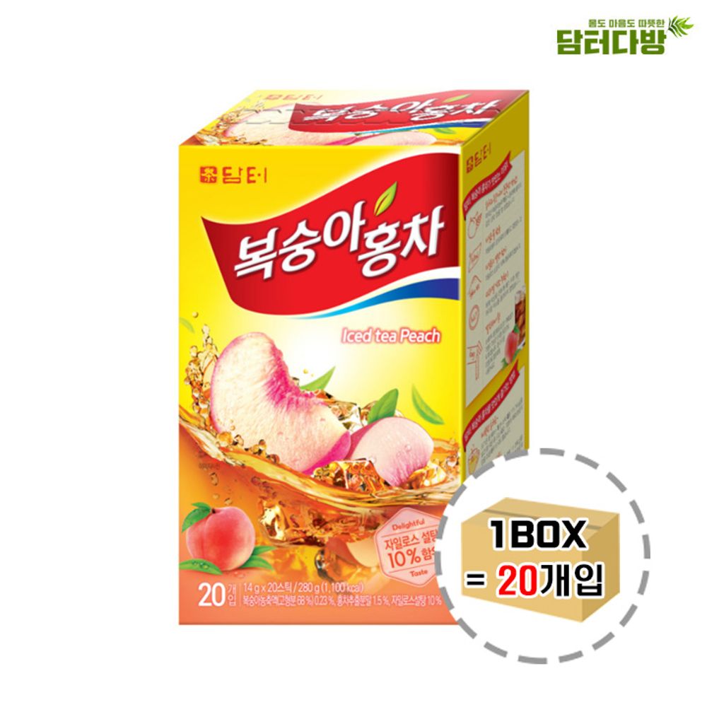 담터 복숭아홍차 20스틱 1BOX (20개입)