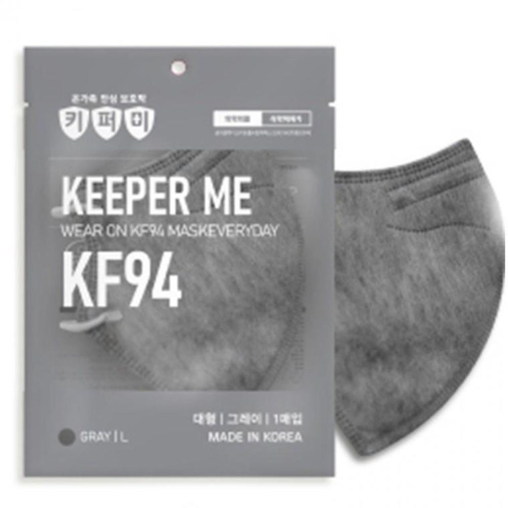 KF94 새부리마스크 개별포장 대형그레이 100매입