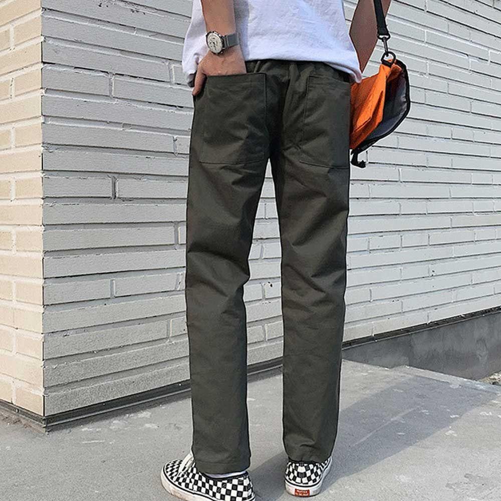 패션 긴바지 봄여름 남자 데일리 모던 면팬츠 일자