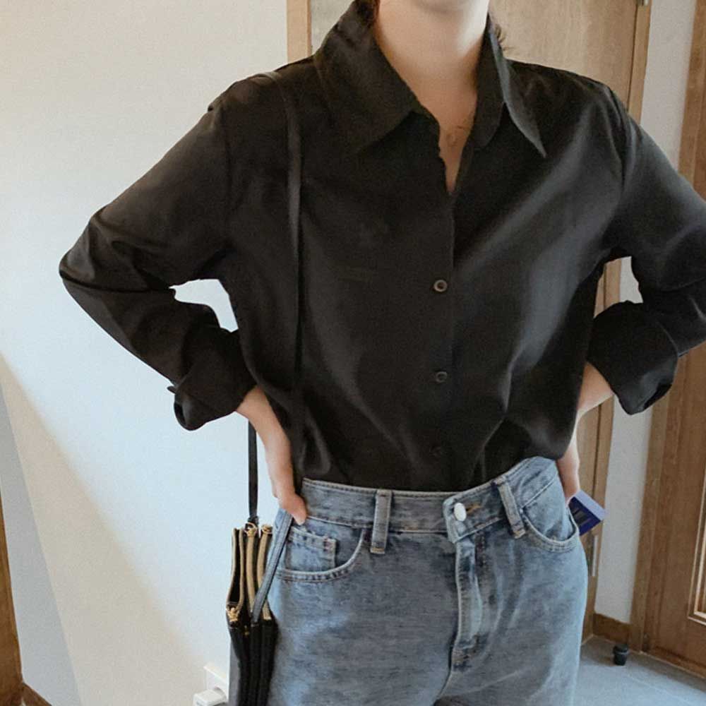 무채 여자 블라우스 색 여성트랜드패션 봄가을