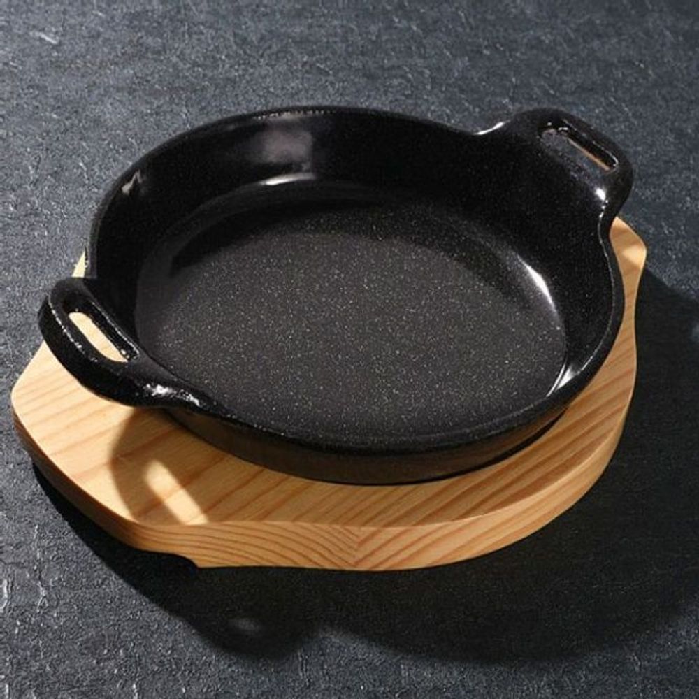 손잡이 주물팬 후라이팬 원형 구이 무쇠팬 중 18cm