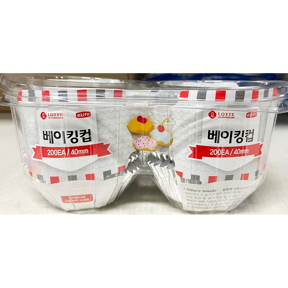 베이킹컵(롯데 200P 원형 15ux40mm)X50개