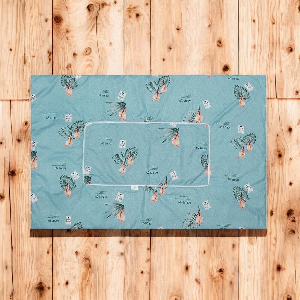 게더릭 쿠션 담요 (100x150cm) (블루밍)