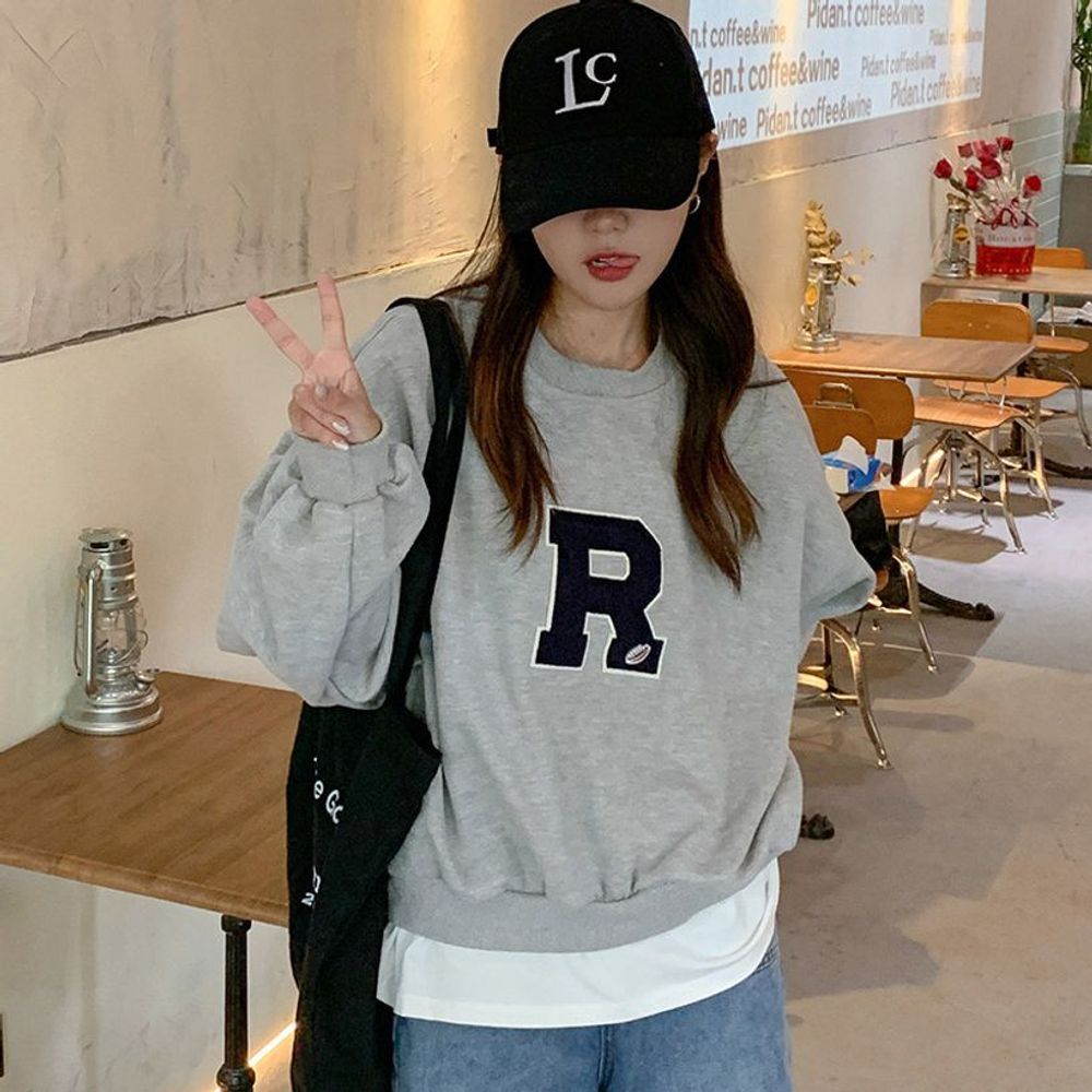 캐주얼 데일리 여성티셔츠 루즈핏 여성라운드티셔