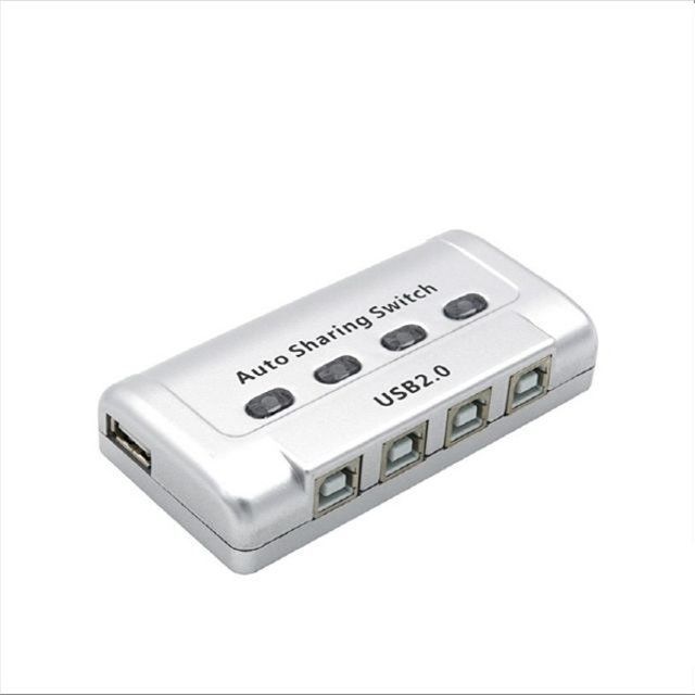 USB 공유기 4대1 USB 2.0 선택기 수동 스위치 TB012