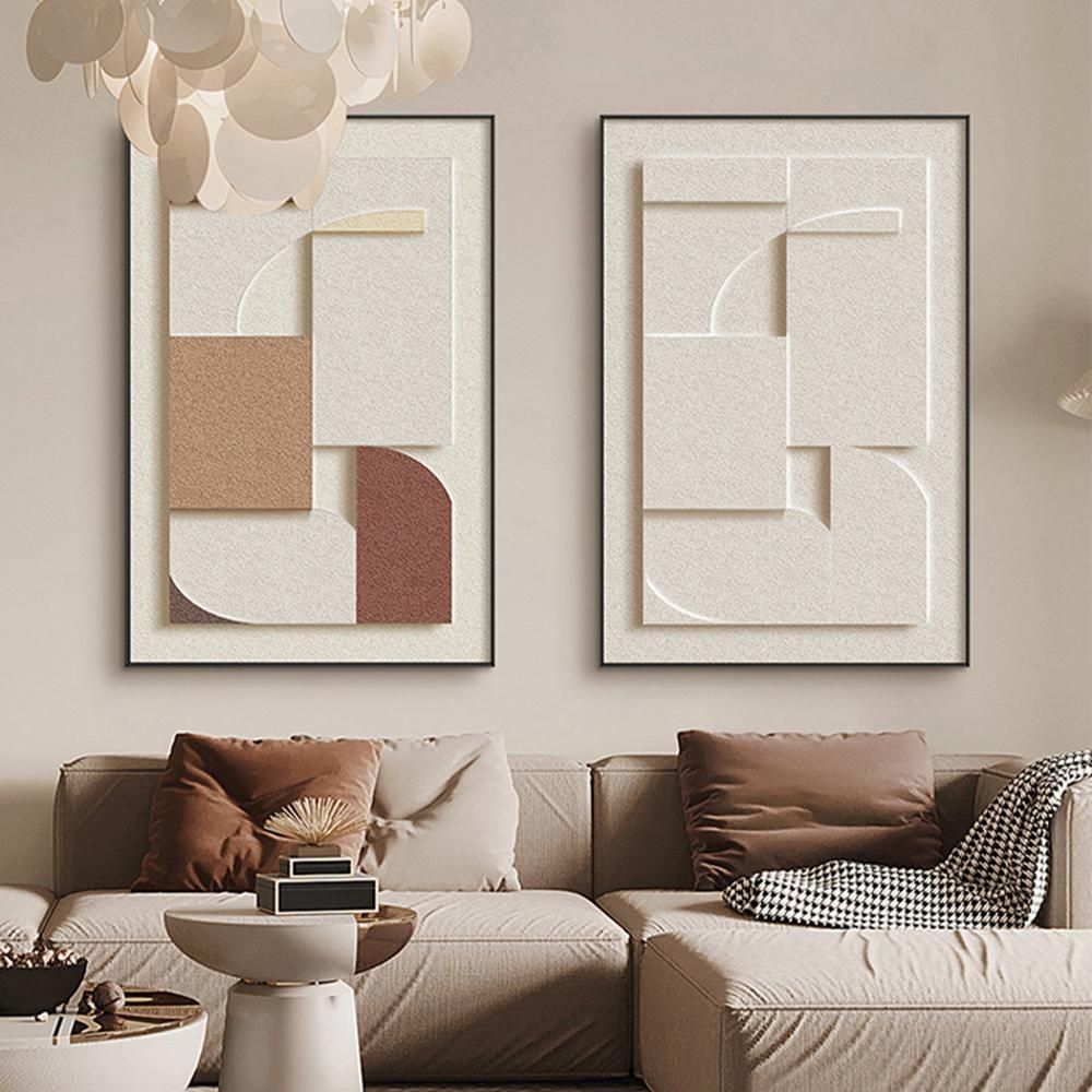 모던 3D 텍스처 아트 프레임 50x70cm