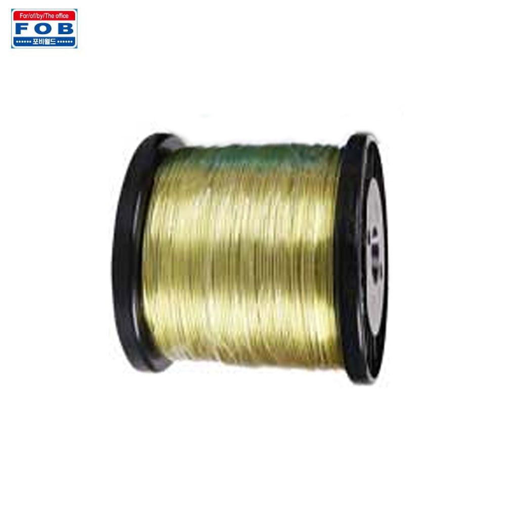 포비 와이어 공예철사 대용량 두께 1.5mm x 120M 노랑