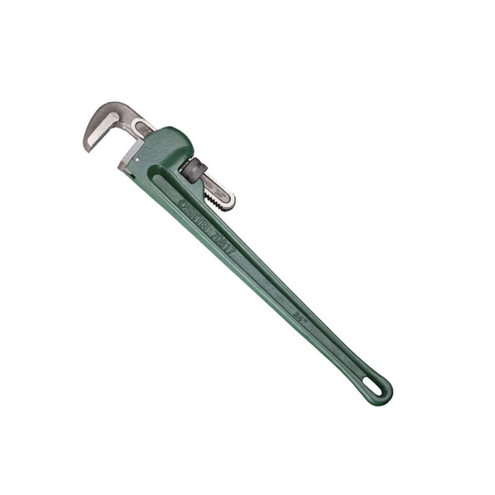 사타 파이프 렌치 350mm 수공구 배관 수도 공사 작업