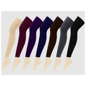 아이티알,NE 여성 무발 기모 레깅스 X3개 무지 발목 컬러 타이즈