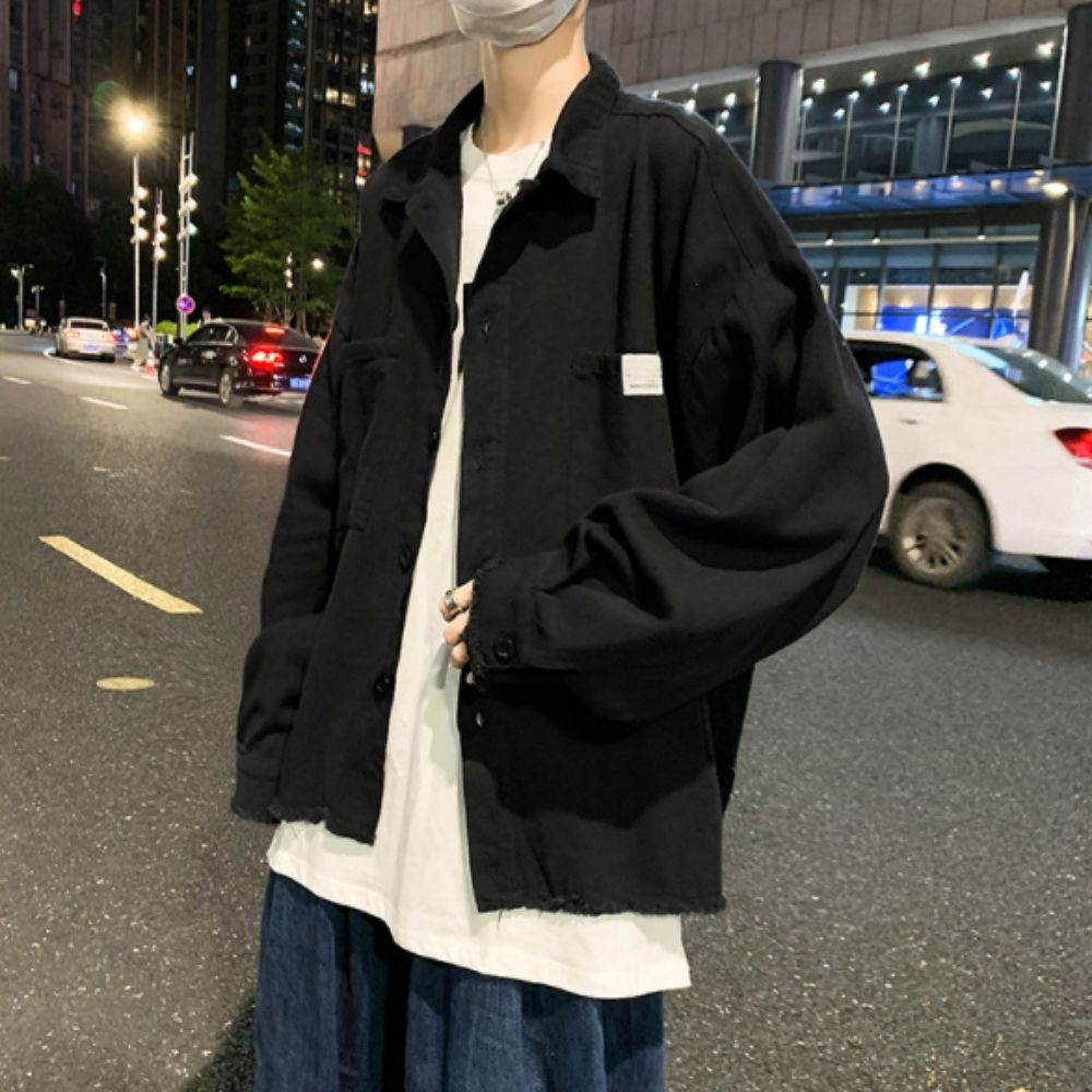 남자 오버핏 포켓 셔츠 자켓 889