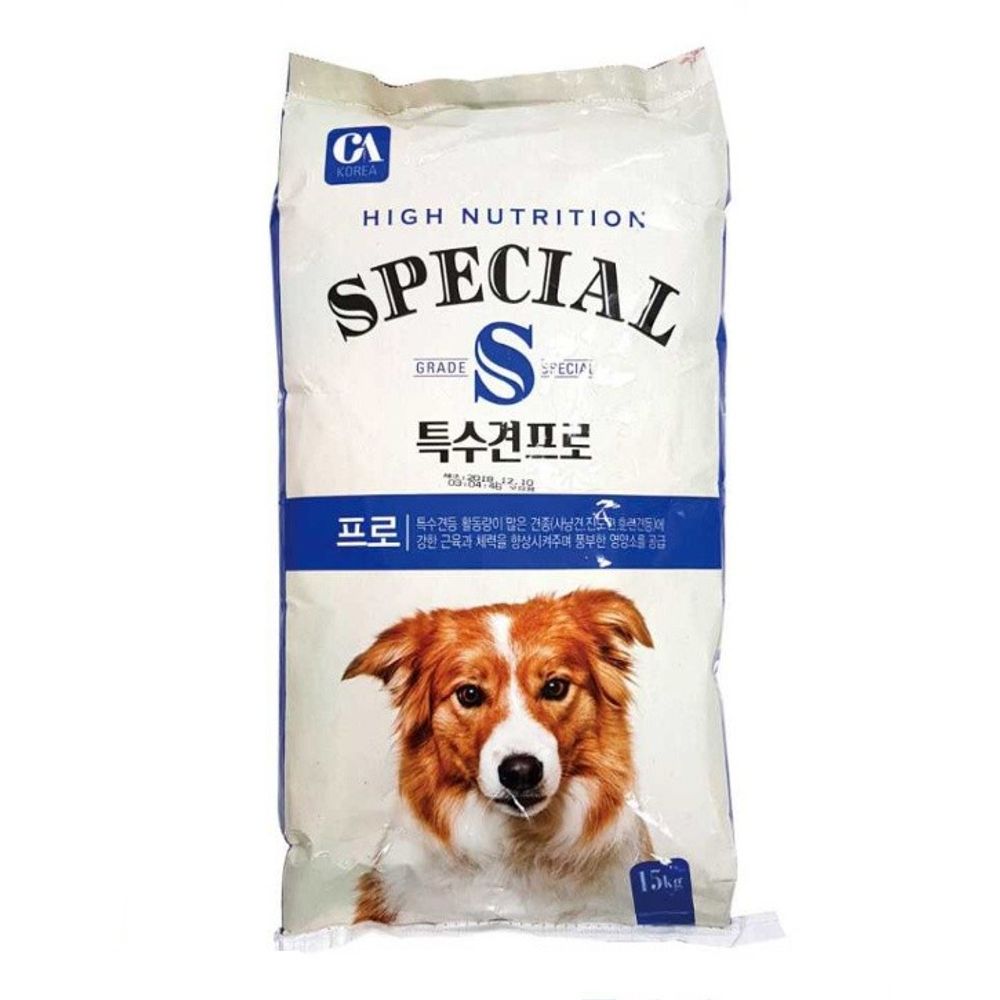 특수견 진도견 훈련견 근육 체력향상 사료 15kg