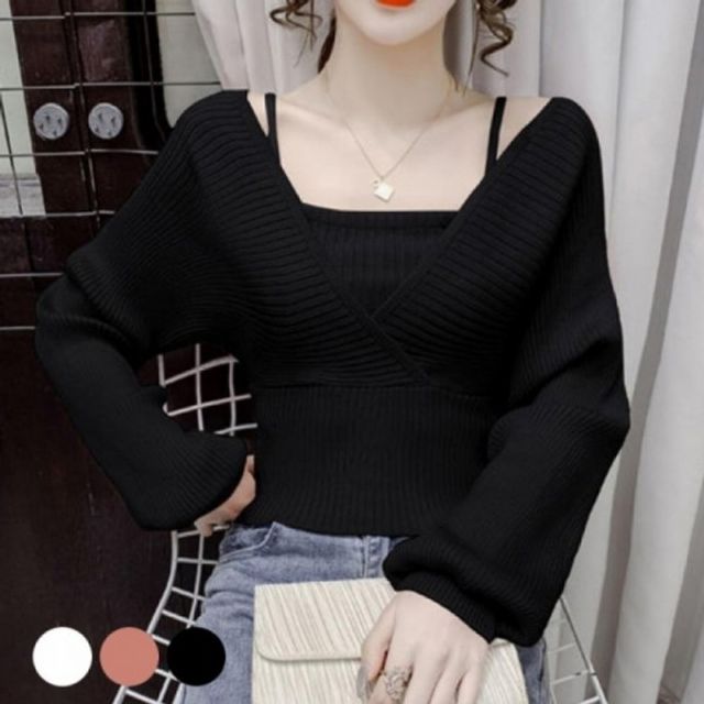 랩스타일 나시 스퀘어 기본 일체형 데이 퍼프 소매 여