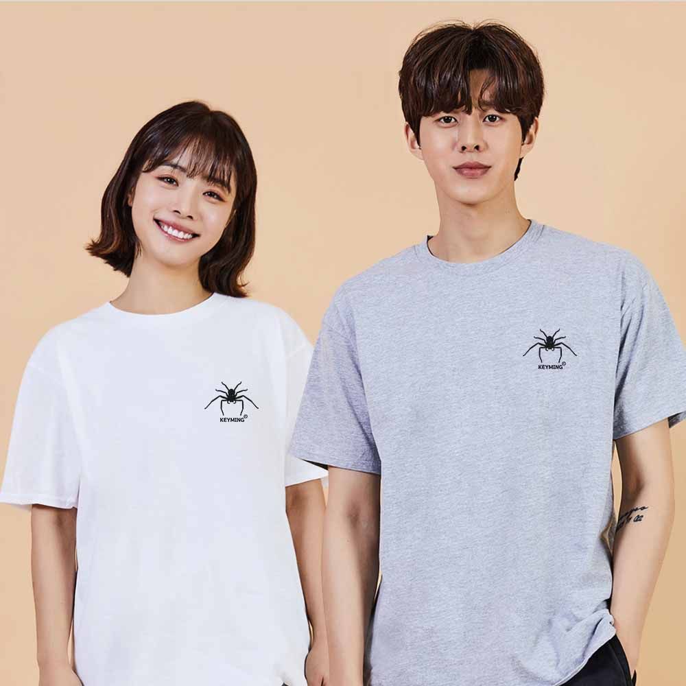 흑거미 디지털프린팅 인쇄티셔츠 반팔티 오버핏
