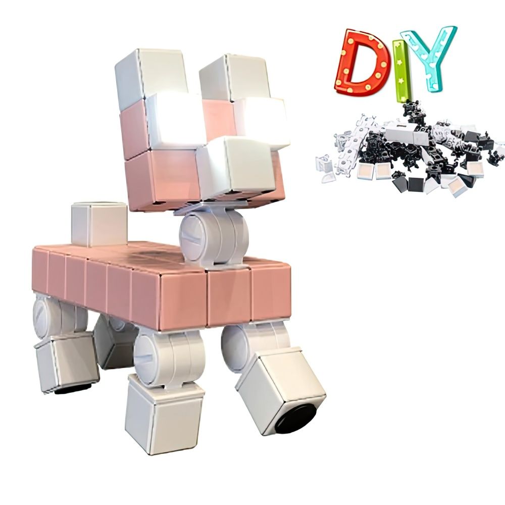 내맘대로 조립 DIY 블럭 LED 스탠드 조명 스마트 도그