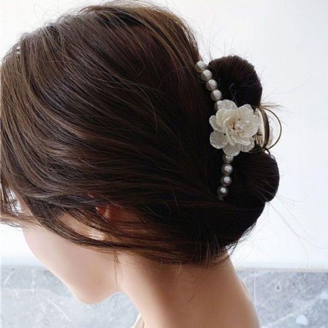 머리 인기 긴 올림 예쁜 감성 삔 반 묶음집게 헤어 핀