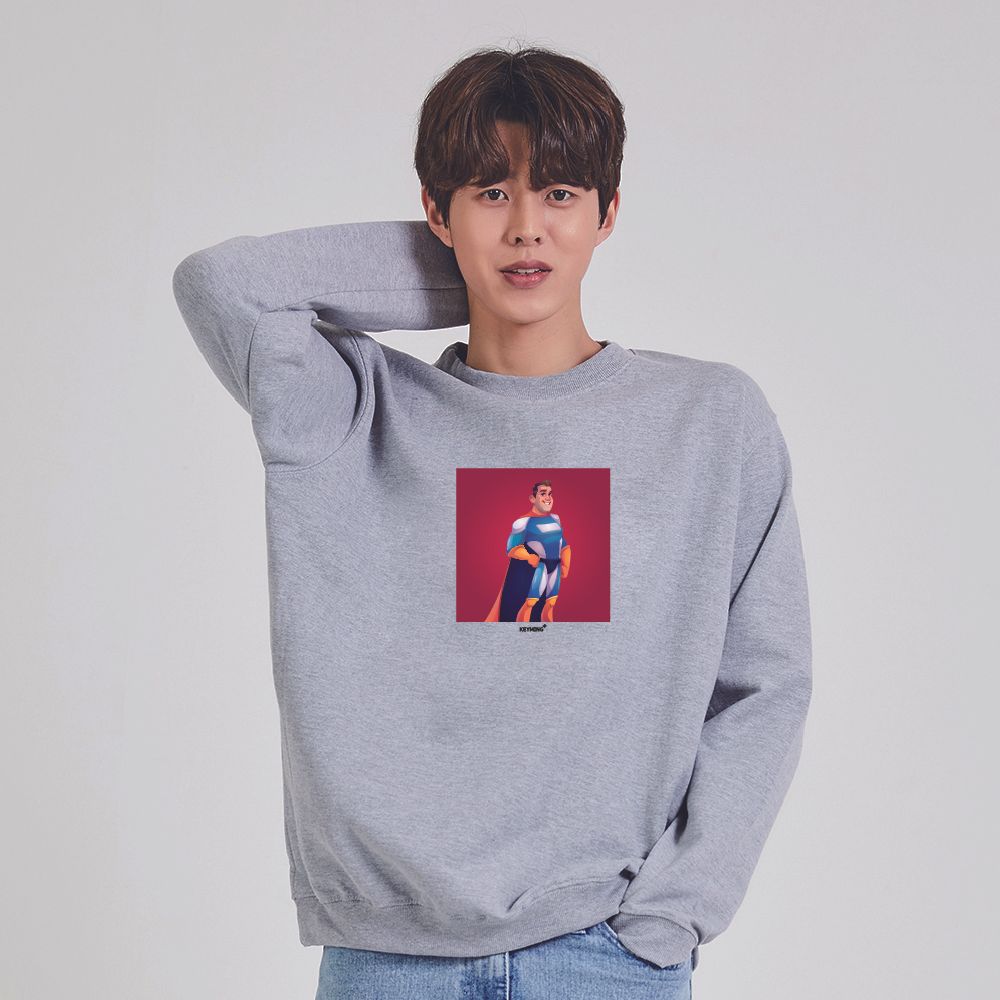 키밍 슈퍼맨 캐릭터 맨투맨 후드티