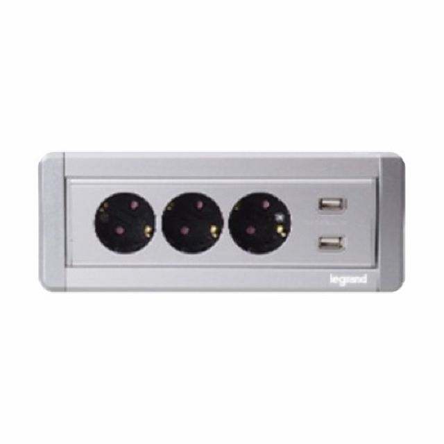 르그랑 사각 콘센트 3구 USB 2구 소프트알루