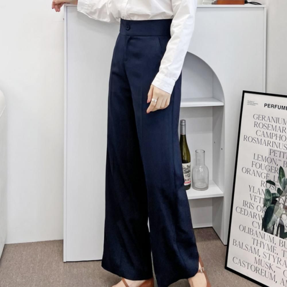 여성 사계절 데일리 포켓 와이드팬츠 슬랙스 바지