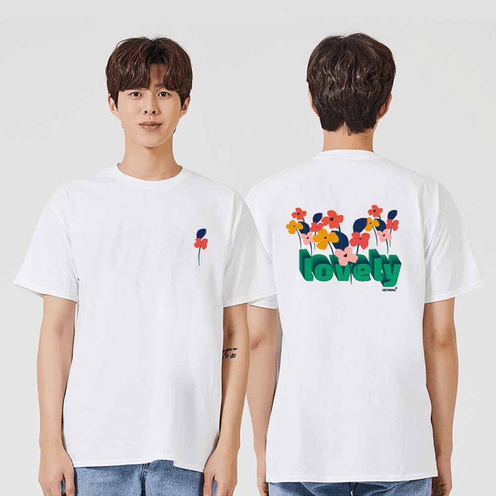 꽃C1 반팔티 라운드티 가족티 커플티 단체티 동호회