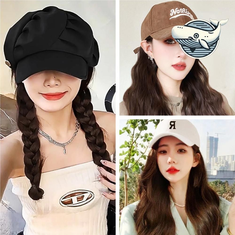 다양한 스타일 긴머리 모자 일체형 머리 변신