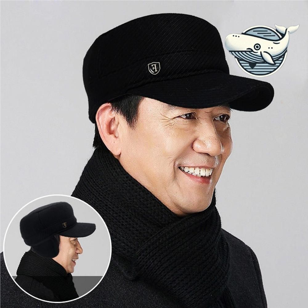 겨울철 보온 귀달이 모자 신사 남성용 고급