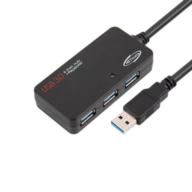 USB3.0 4포트 허브 신호증폭 리피터 5Gbps 5m