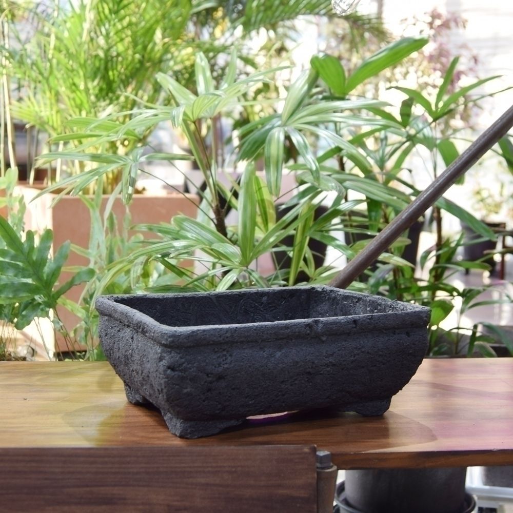 화산석 화분 직사각 30x23x12cm