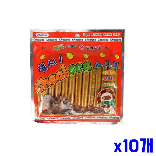 닭가슴살 소시지 반려동물간식 x10개 애견 11P 간식