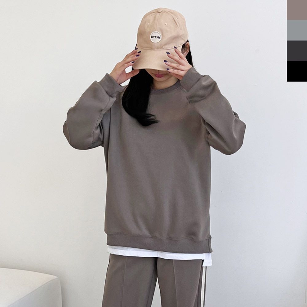 커플 맨투맨 여자 핏좋은맨투맨 사선맨투맨 빅사