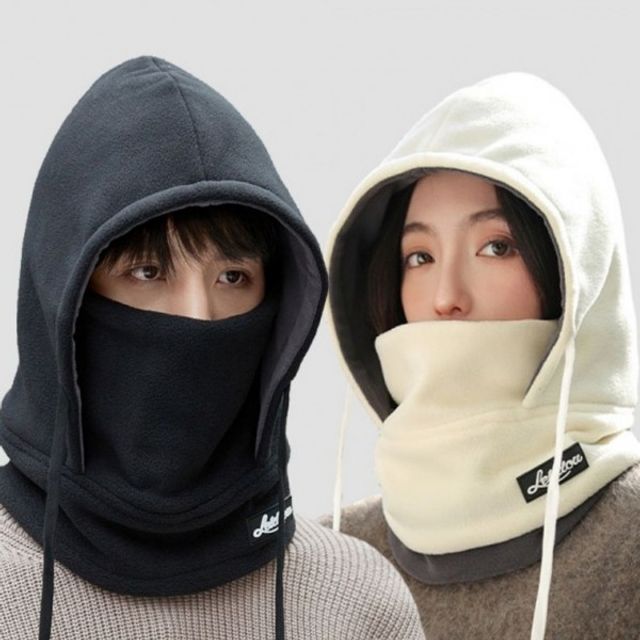 마스크 바라클라바 워머 후드 플리스 남성 기모