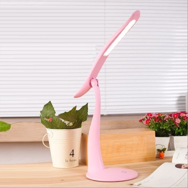USB LED 램프 스탠드형 유선형 Pink LED 라이트