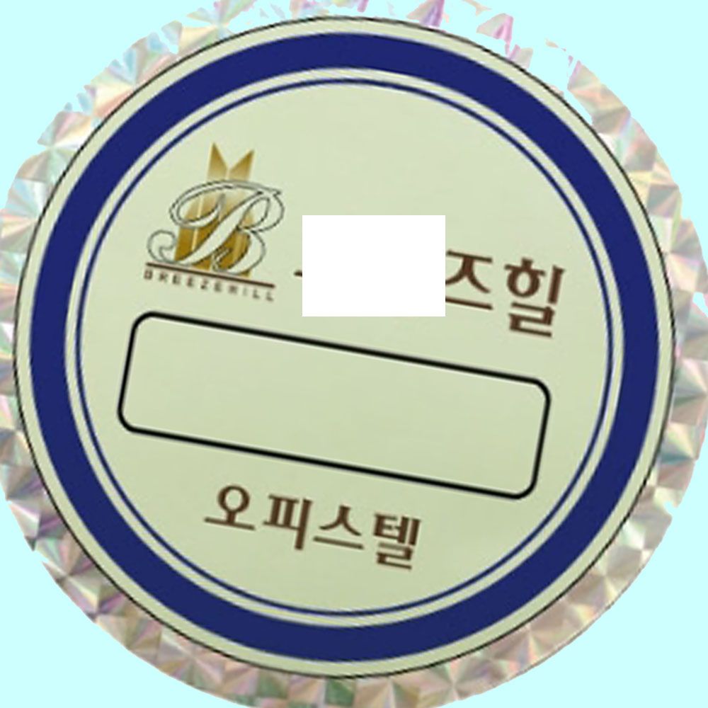 스티커 차량용 제작 주차증 홀로그램 야광 500매