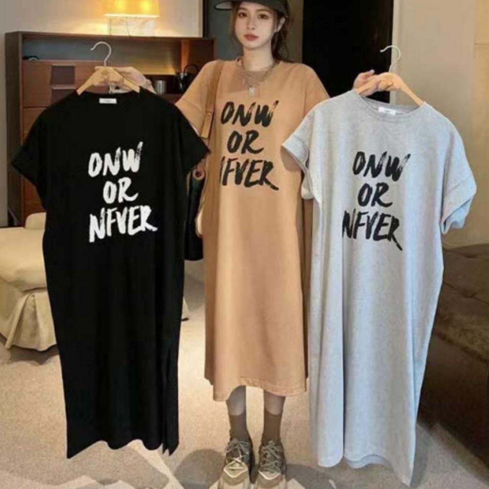 반팔 원피스 여성 여름 롱 캐주얼 임산부 홈웨어
