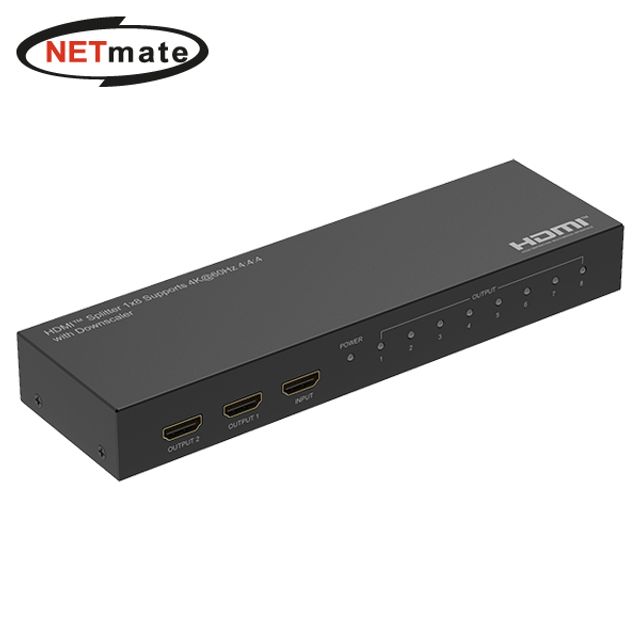 넷메이트 NM-PTP18 4K 60Hz HDMI 2.0 1 8 분배기