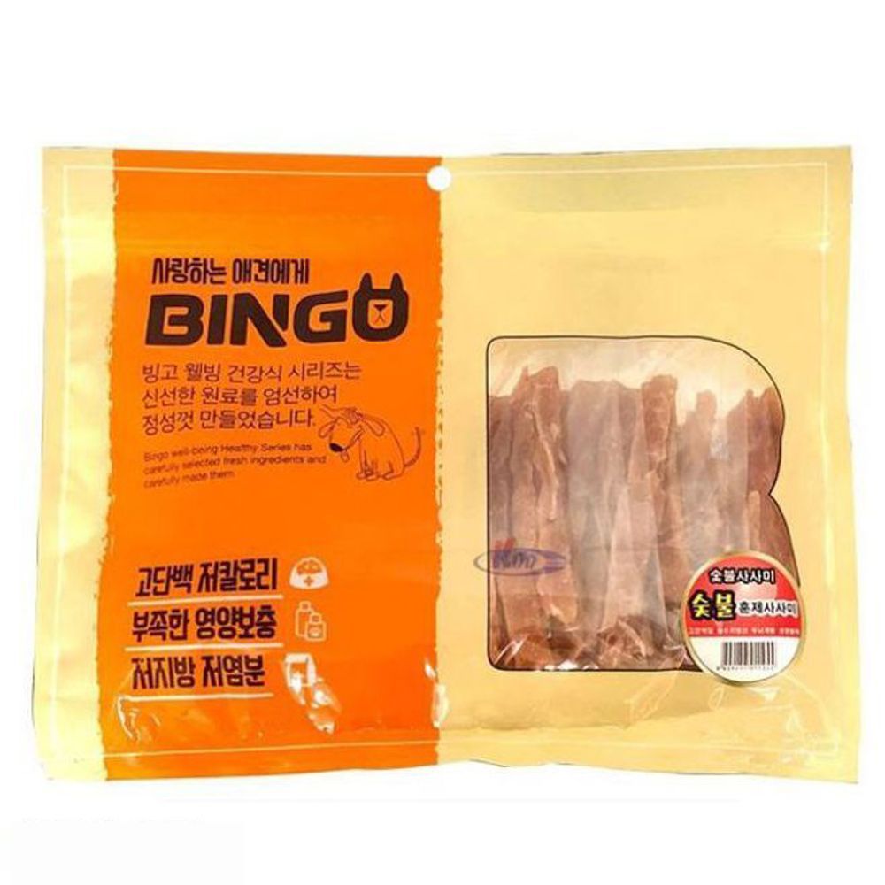 애견간식 빙고 숯불 훈제 사사미 400g 10팩 1타