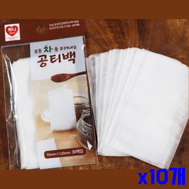 간편 공티백 티거름망 차 티망 우림 차우림백 x10개