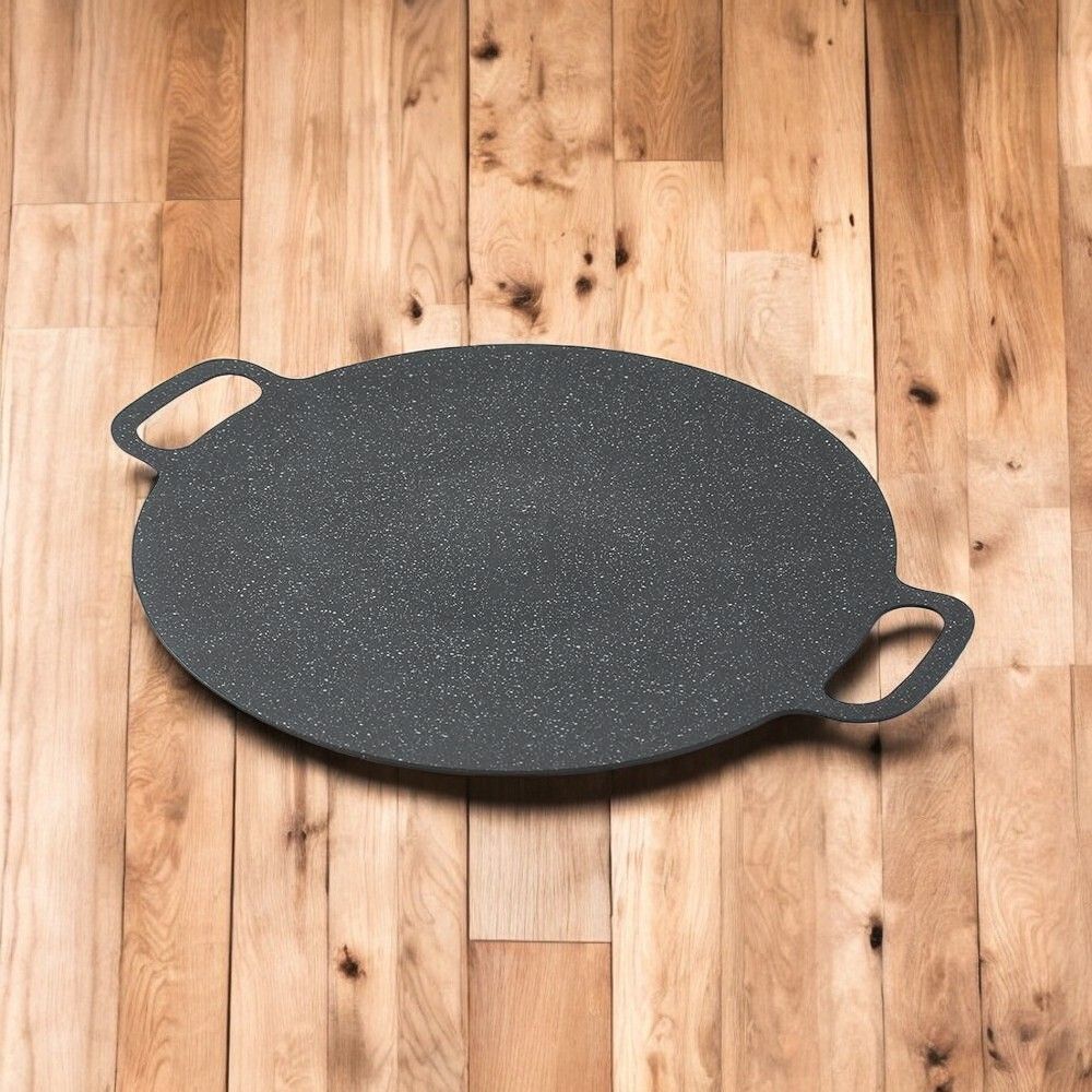 캠핑 코팅 오목 팬 (30cm) (가방포함)