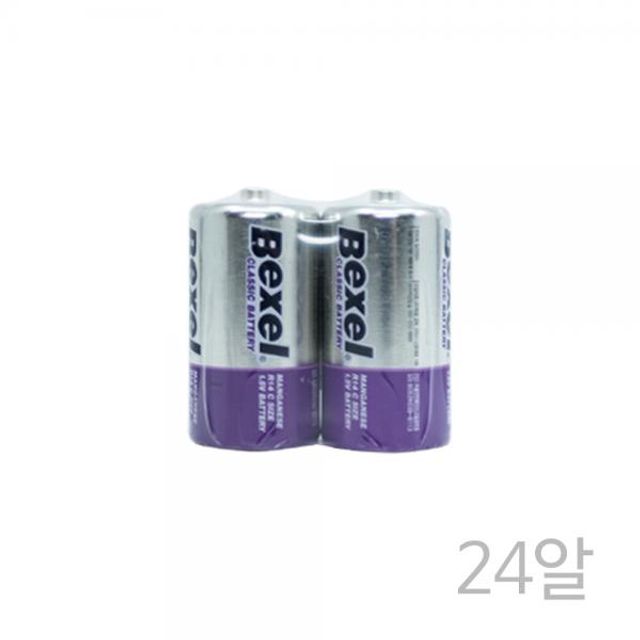 벡셀C(24알) R14 망간건전지 1.5V