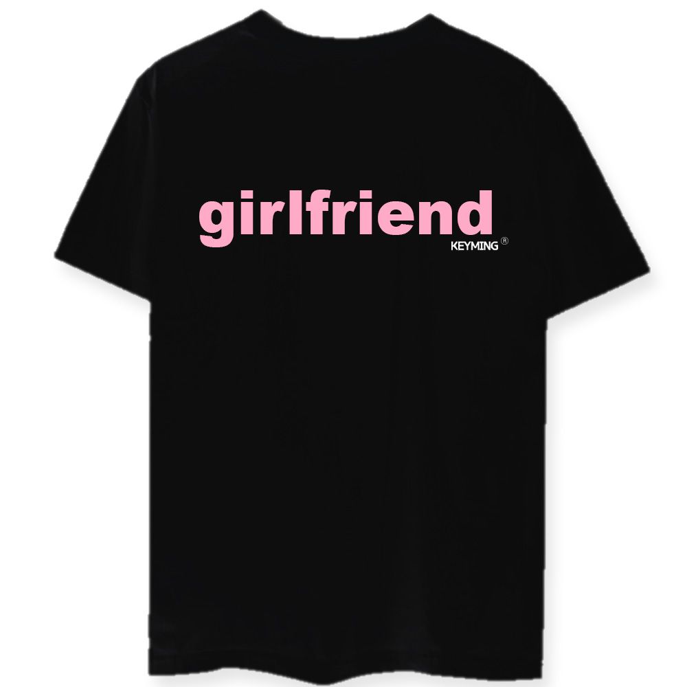 키밍 걸프렌드 girlfriend 반팔티 행사 연인 캐쥬얼