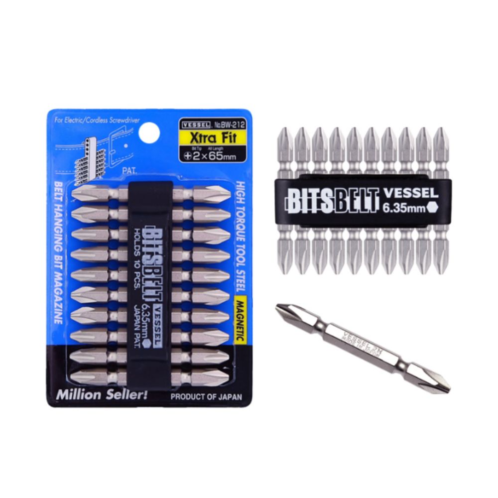 일제 베셀 일제 드라이버비트 10P세트 65mm BW-212