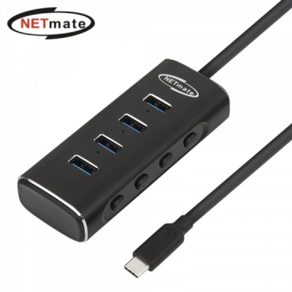 NETmate NMJSUBC301 USB3.1 Type C 4포트 허브