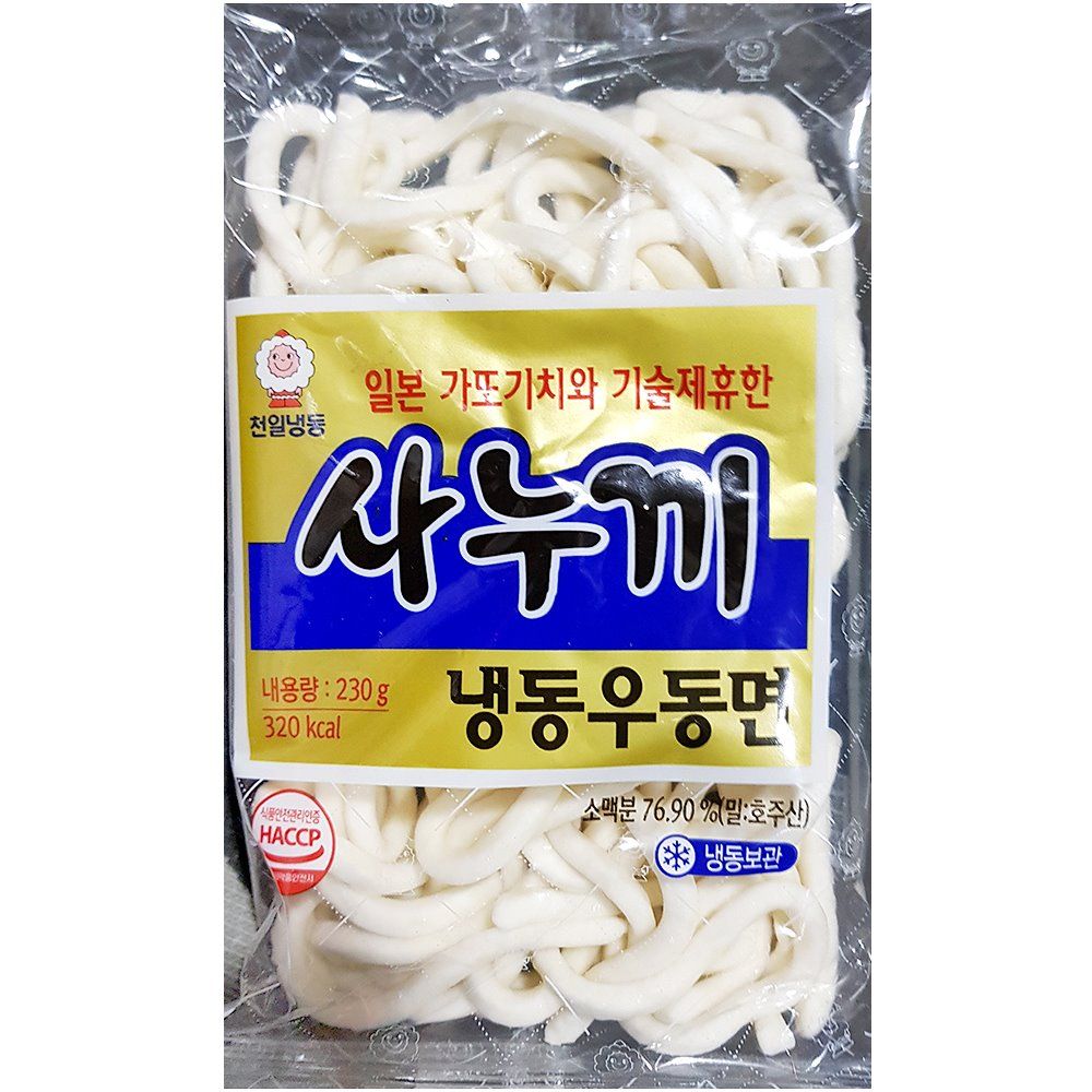 업소용 식자재 재료 사누끼 냉동우동면 230g X40