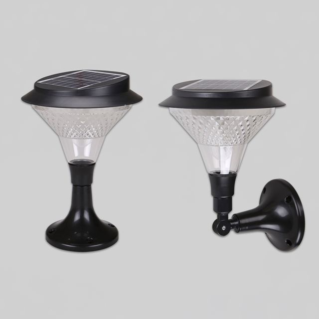 태양광 LED 정원등 60 LED(블랙) 벽부겸용(+부속BOX)