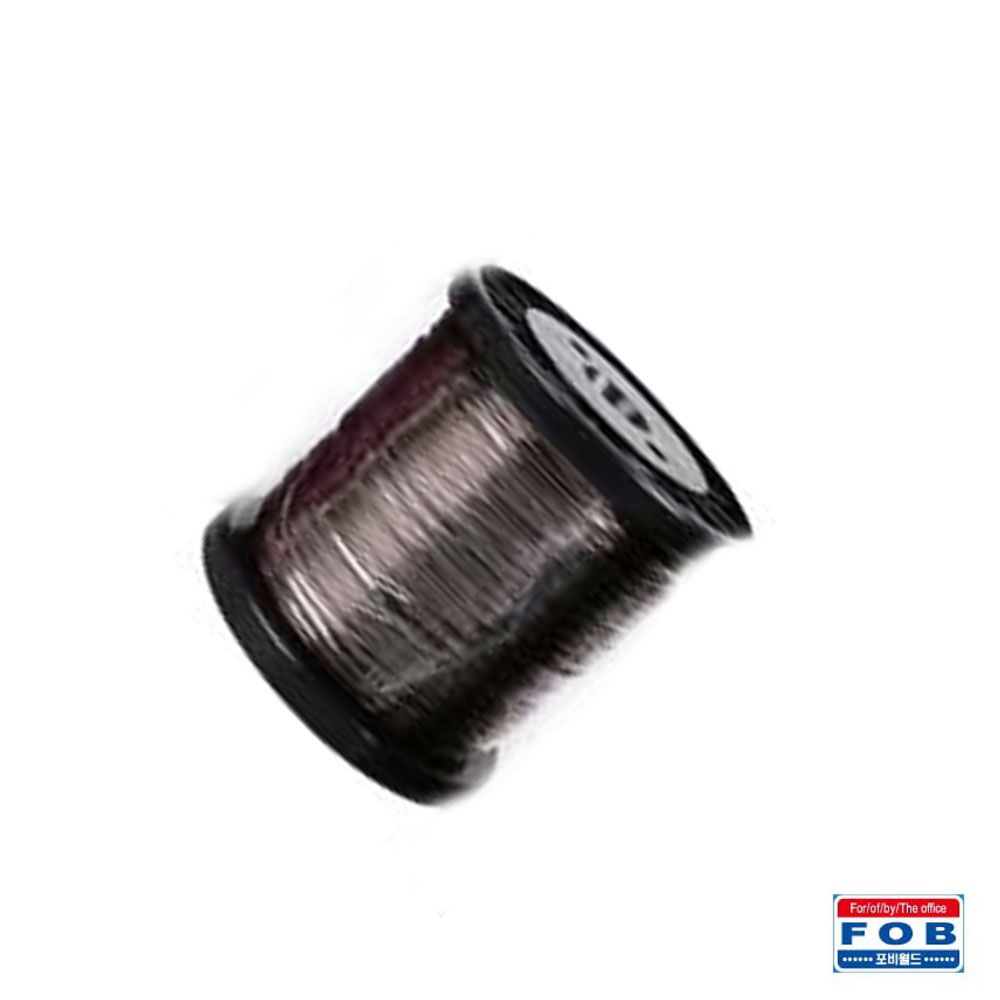 포비 와이어 공예철사 대용량 두께 1.2mm x 165M 갈색