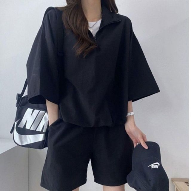 캐주얼 여름 여성 기본 운동 데이 일상 패션 상하의