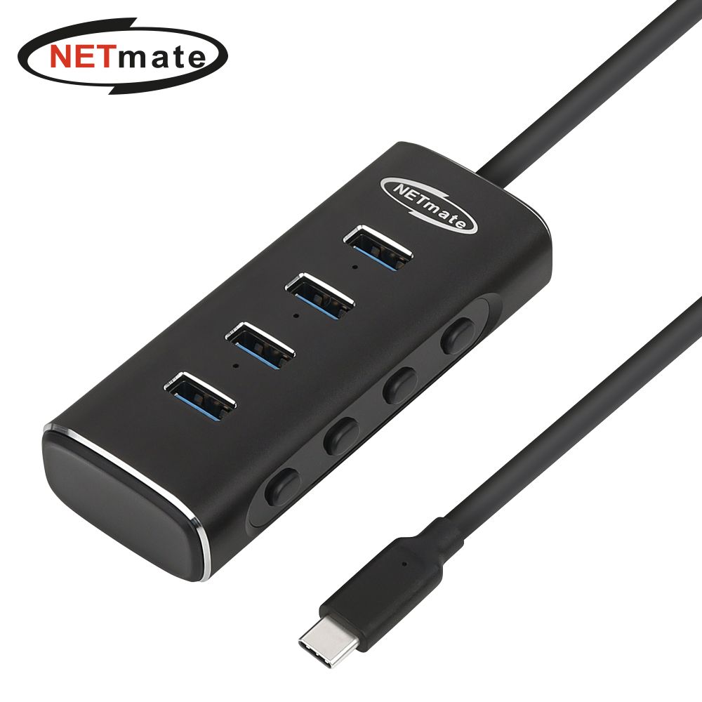 넷메이트 NM-UBC301 USB3.1 Type C 4포트 허브