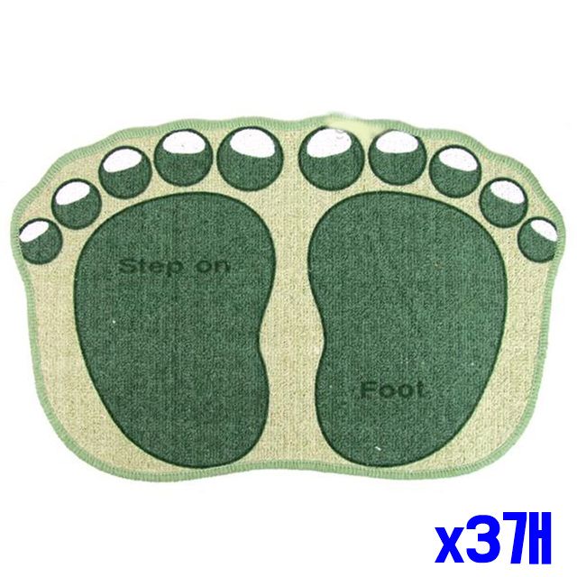 발모양 발매트 x3개 색상랜덤 다용도발매트
