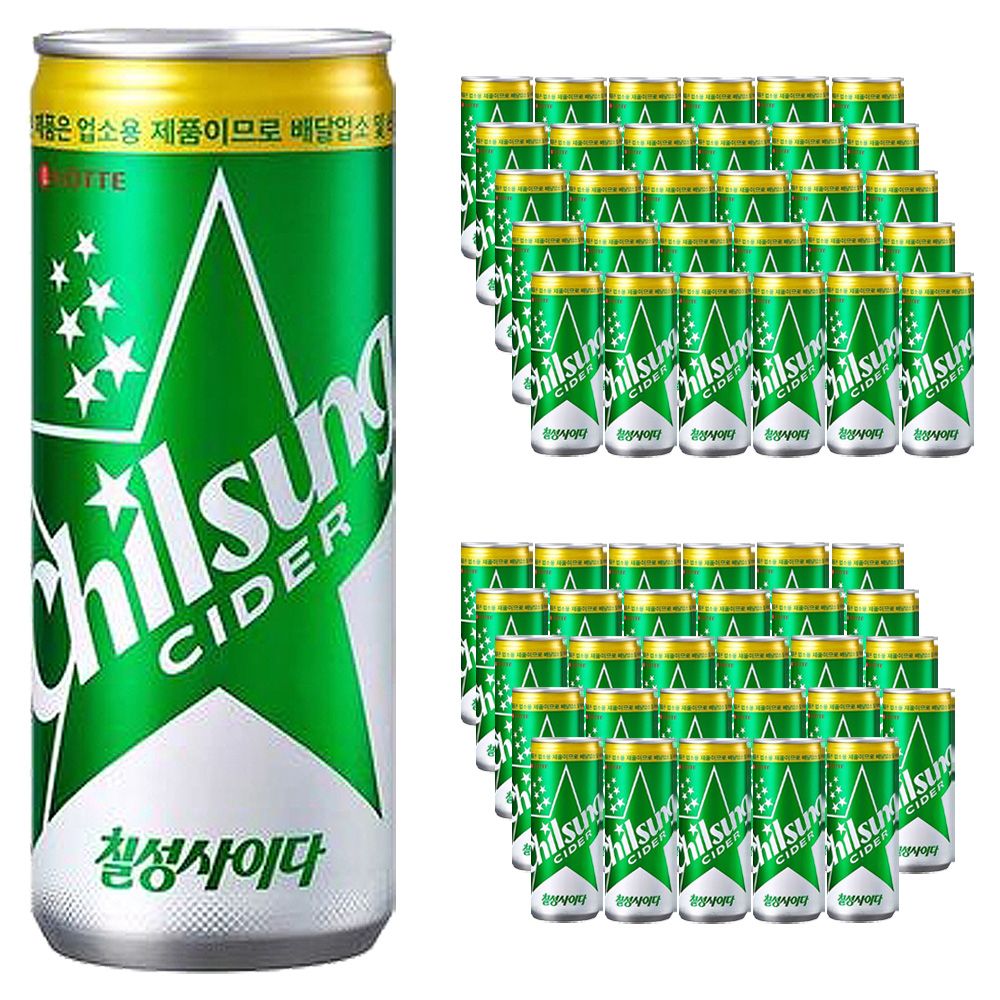 롯데 칠성사이다 245ml x 60캔(30캔x2박스)